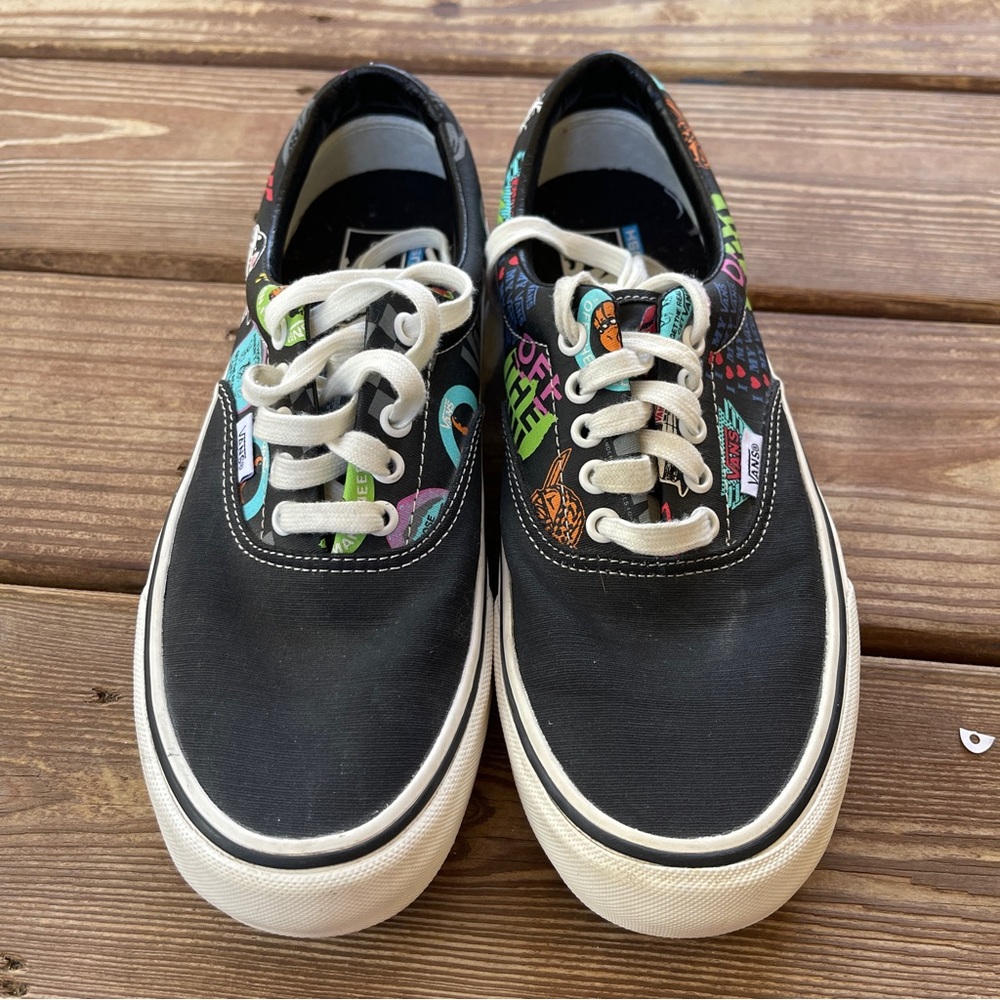 Vans Era “I ❤️ My Vans” Graphic Sneakers Black Multicolor Men’s 9 / Women’s 10.5